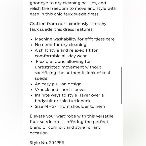 SPANX Faux Suede Column Dress In Utility Green Large - Picture 4 of 9